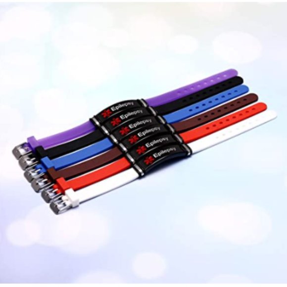 Epilepsy Stainless Steel Engraved Silicone - Picture 2 of 7